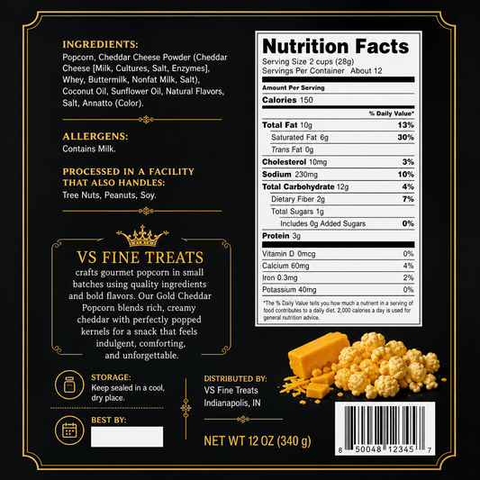 Cheddar Gold Popcorn
