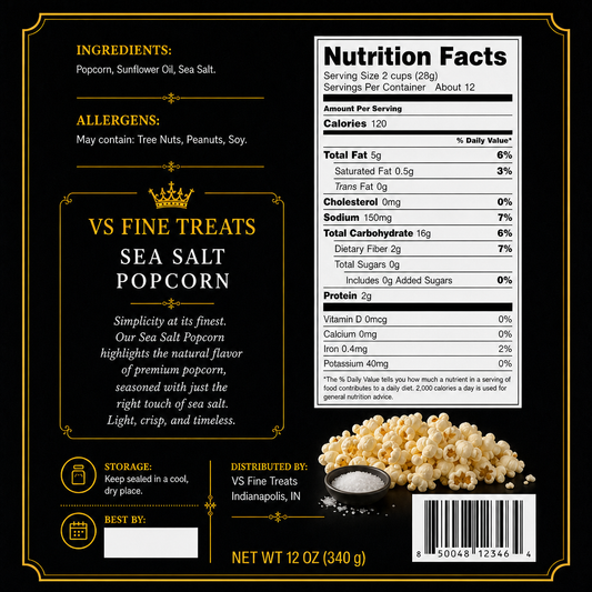 Sea Salt Popcorn