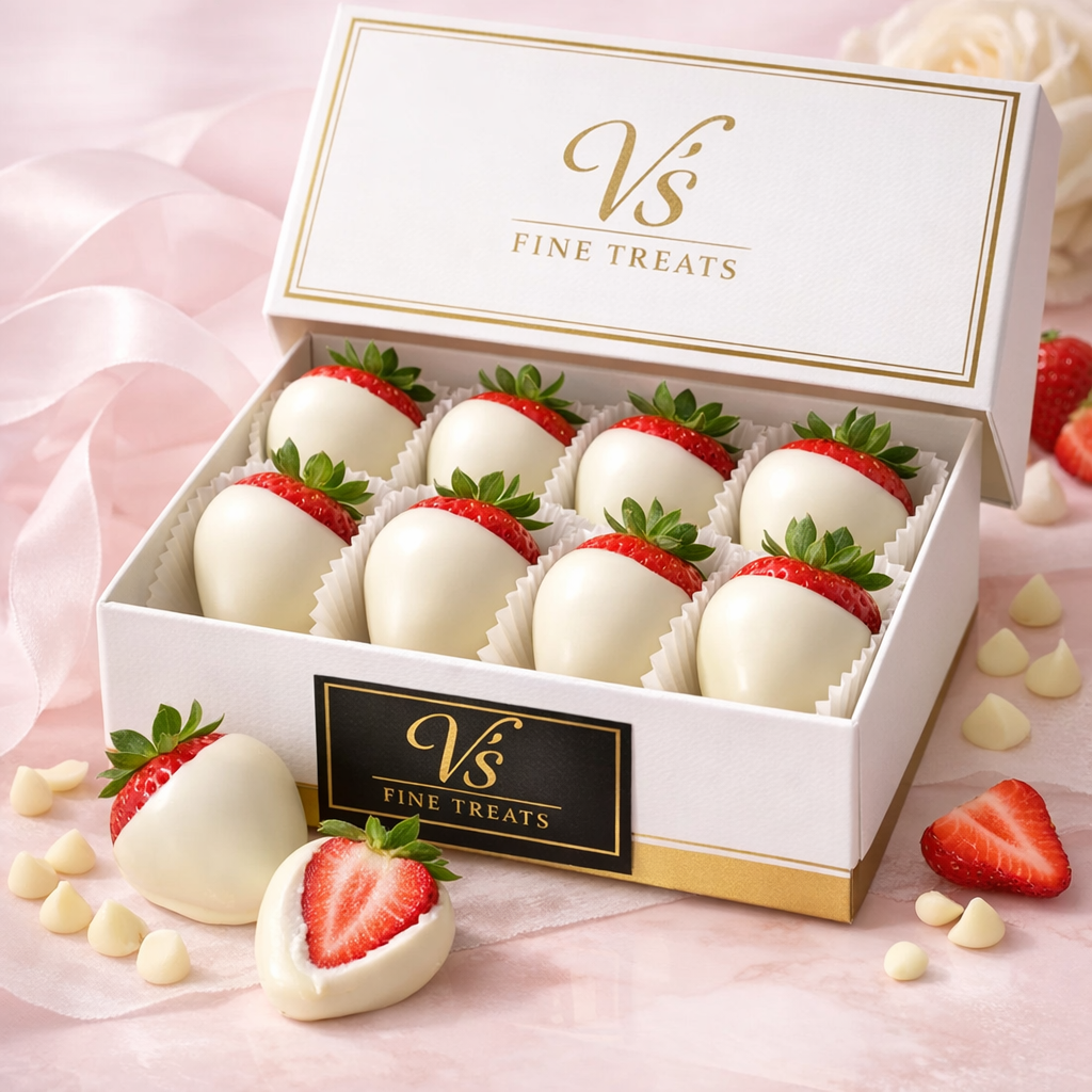 🤍White Chocolate Covered Strawberry