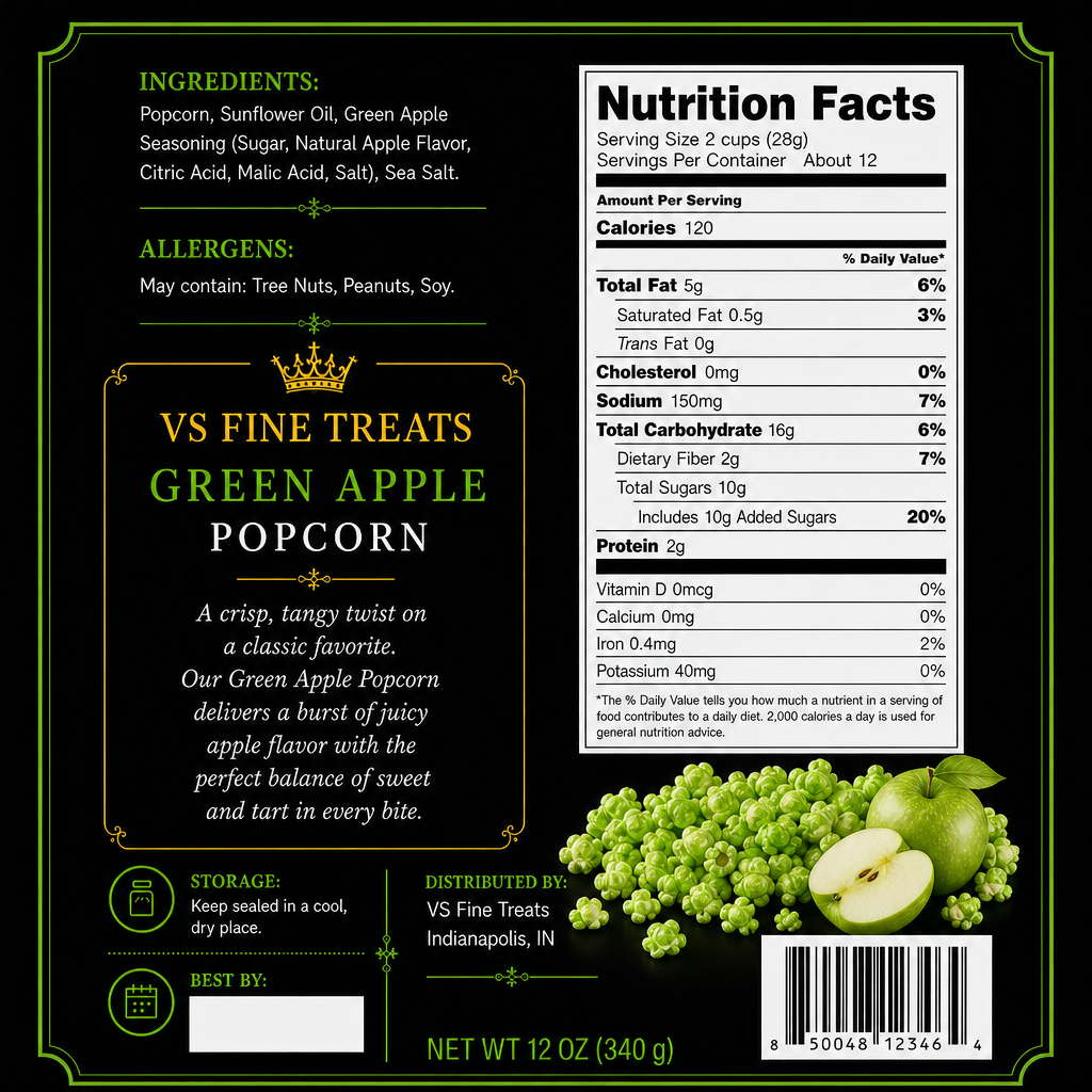 Applelicious Green Apple Popcorn