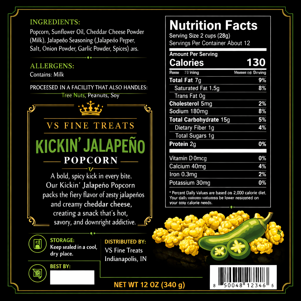 Kickin’ Jalapeño Popcorn
